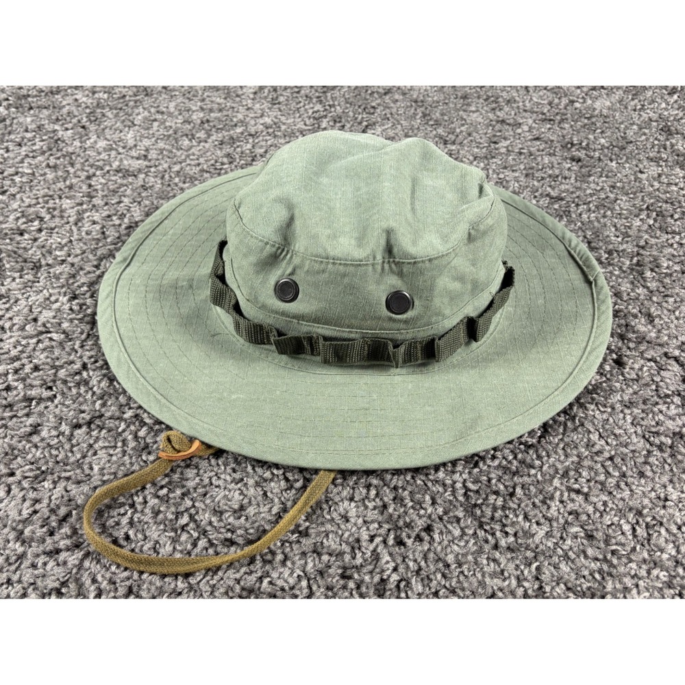 Military Type II Hot Weather Sun Hat Olive Green Cotton Ripstop Size 7.5